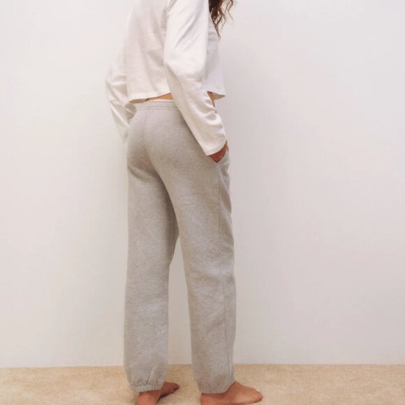 NWOT reformation skye boyfriend organic cotton sweatpants mid rise - Picture 2 of 8